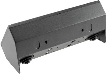 3-fach Steckdosenblock, anthrazit, 250V~/ 16A, Aufbaumontage