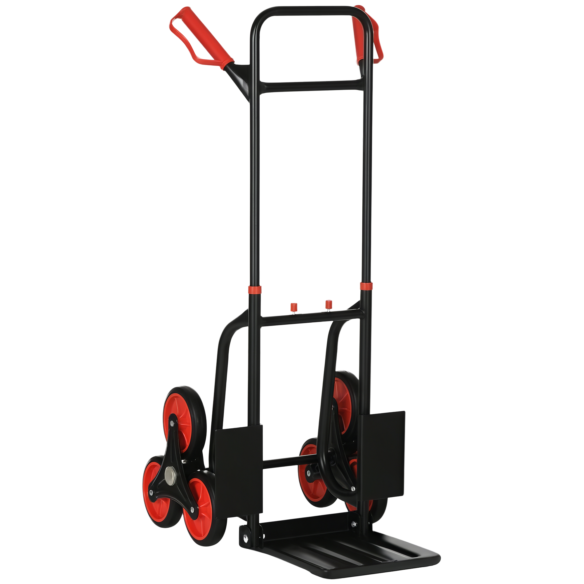 Treppensteiger Sackkarre klappbar Transportkarre mit Stahlrahmen max. 120kg 105,5 cm Transportwagen für Umzug Werkstatt Lager