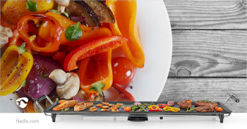 Teppanyaki-Tischgrill | Backfläche (L x B): 90 x 23 cm | 5 Wärmeeinstellungen