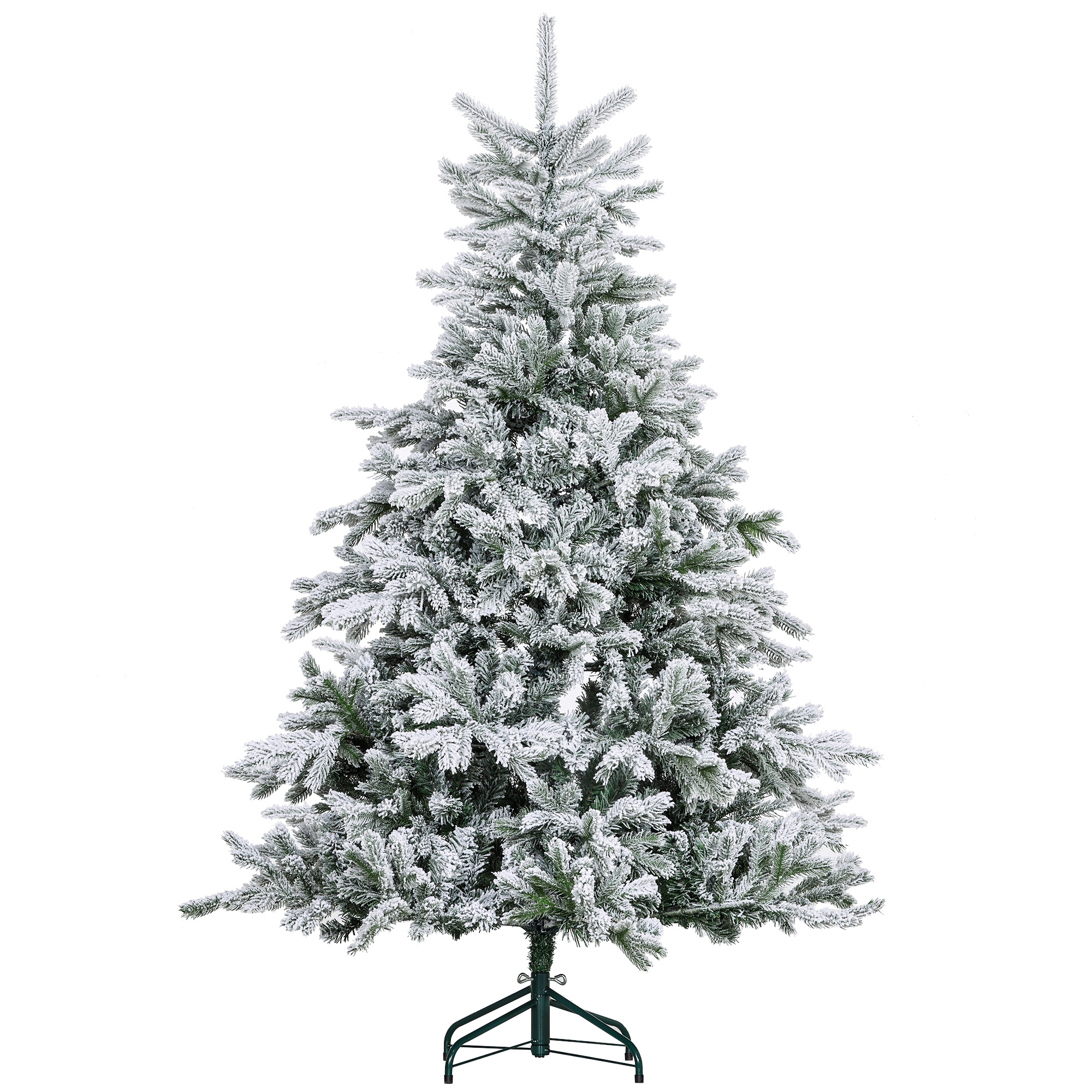 Weihnachtsbaum 180 cm, mit Kunstschnee, flammhemmend, schneller Auf- und Abbau, Metallbasis Weihnachtsbaum 180 cm, mit Kunstschnee, flammhemmend, schneller Auf- und Abbau, Metallbasis