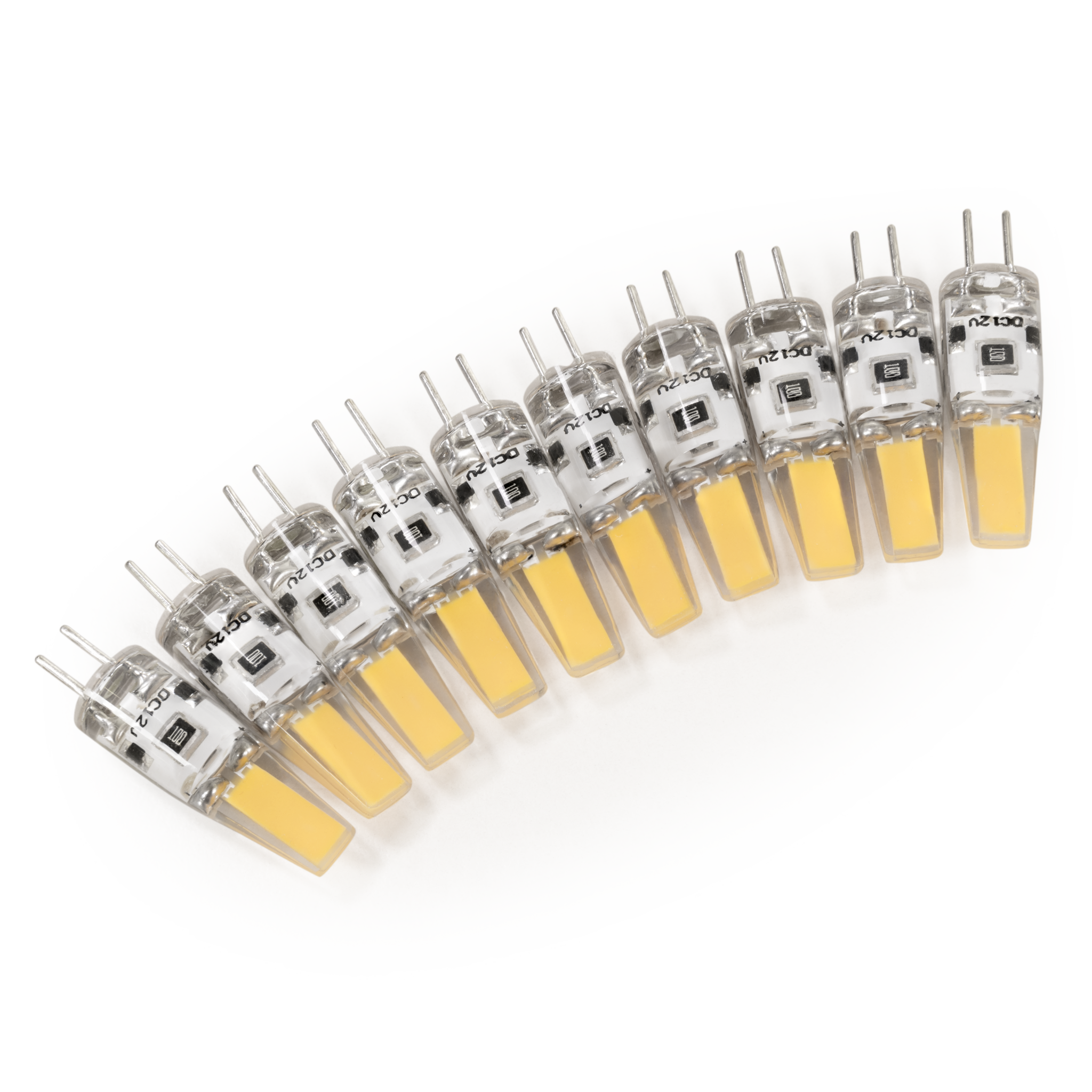 LED-Stiftsockellampe McShine ''Silicia COB'', G4, 1,5W, 200lm, warmweiß, 10er-Pack