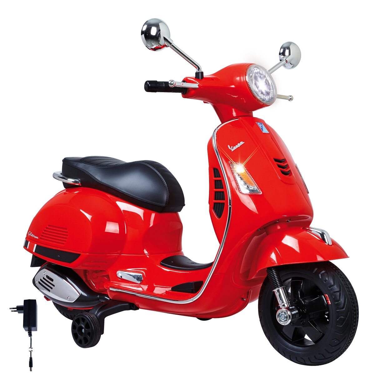 Kinderfahrzeug Vespa GTS 125 rot Li-Power 12.6