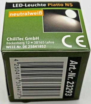 LED-Modul "Piatto N5" neutralweiß, 38°, 4200K, 230V, 5W, 380lm, 50x24mm