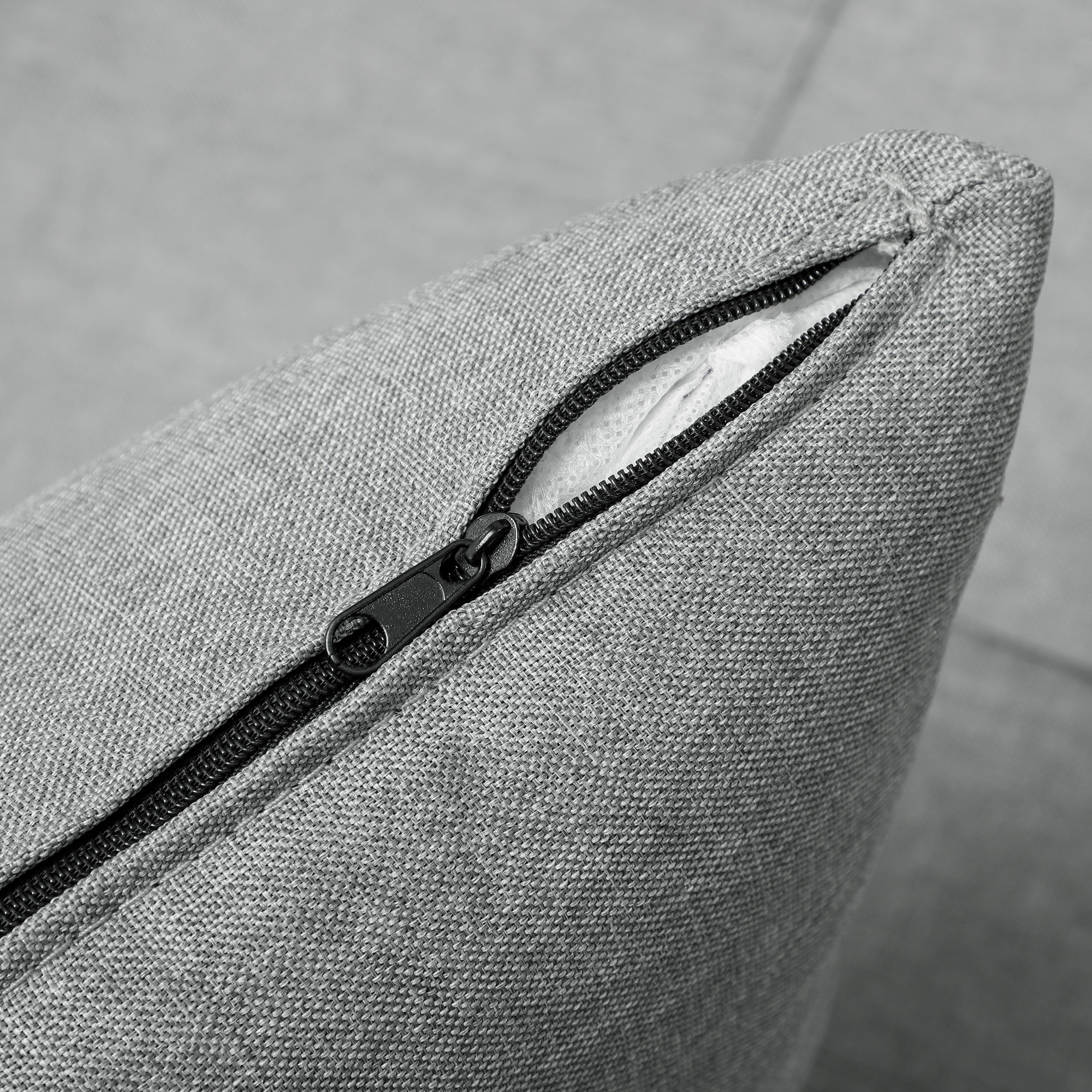 3-in-1 Klappsessel mit Seitentasche, Gästebett mit Kissen, Verstellbarer Rückenlehne, Bettsessel mit Rollen, Hellgrau