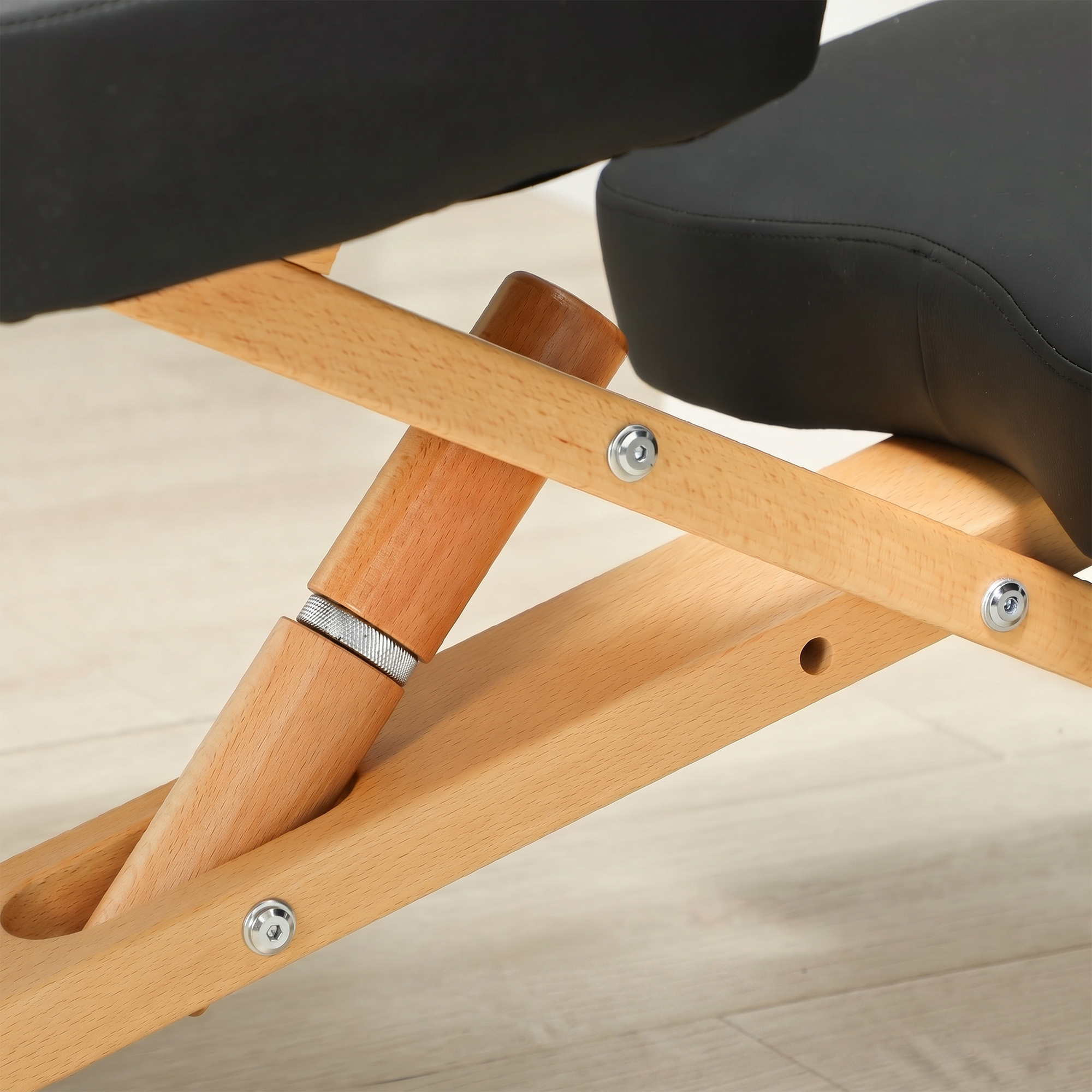 Kniestuhl Ergonomischer Kniehocker mit Rollen Sitzhocker zur Verbesserung der Nackenschmerzen für Zuhause und Büro