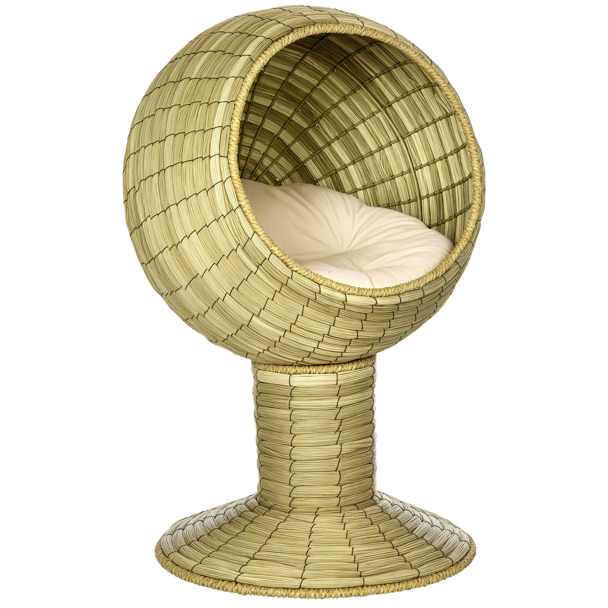 Katzenhöhle aus Seegras, 2-teilig, flexibel positionierbar, 41 cm x 41 cm x 71,5 cm, Natur Katzenhöhle aus Seegras, 2-teilig, flexibel positionierbar, 41 cm x 41 cm x 71,5 cm, Natur