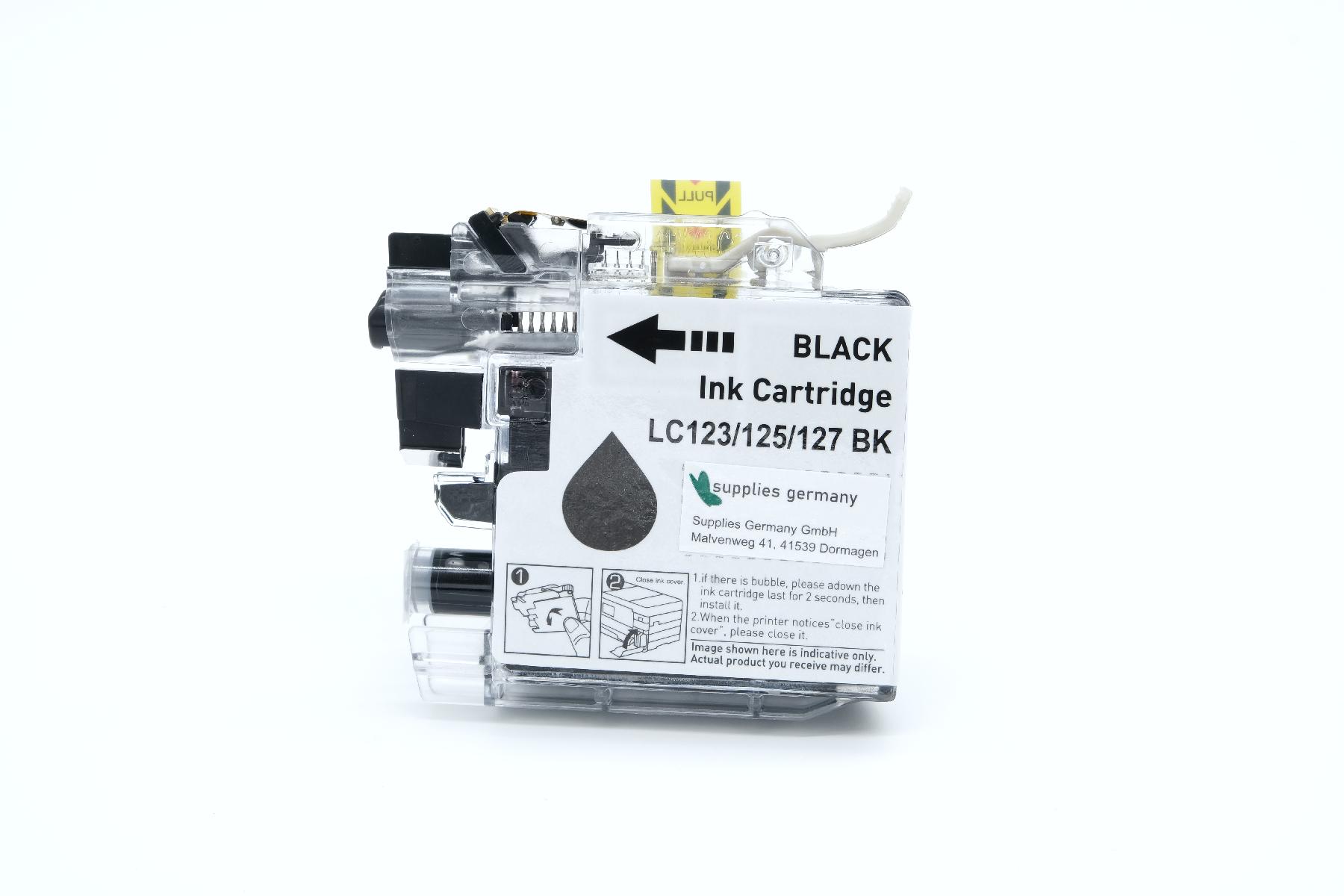 LC127BK alternativ Tinte black für Brother / LC127BK / 28ml LC127BK alternativ Tinte black für Brother / LC127BK / 28ml