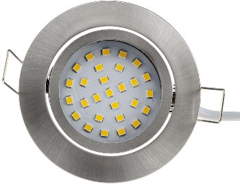 LED-Einbauleuchte "Flat-32dim" warmweiß / 80x32mm, 5W, 590lm, Edelstahl gebürstet