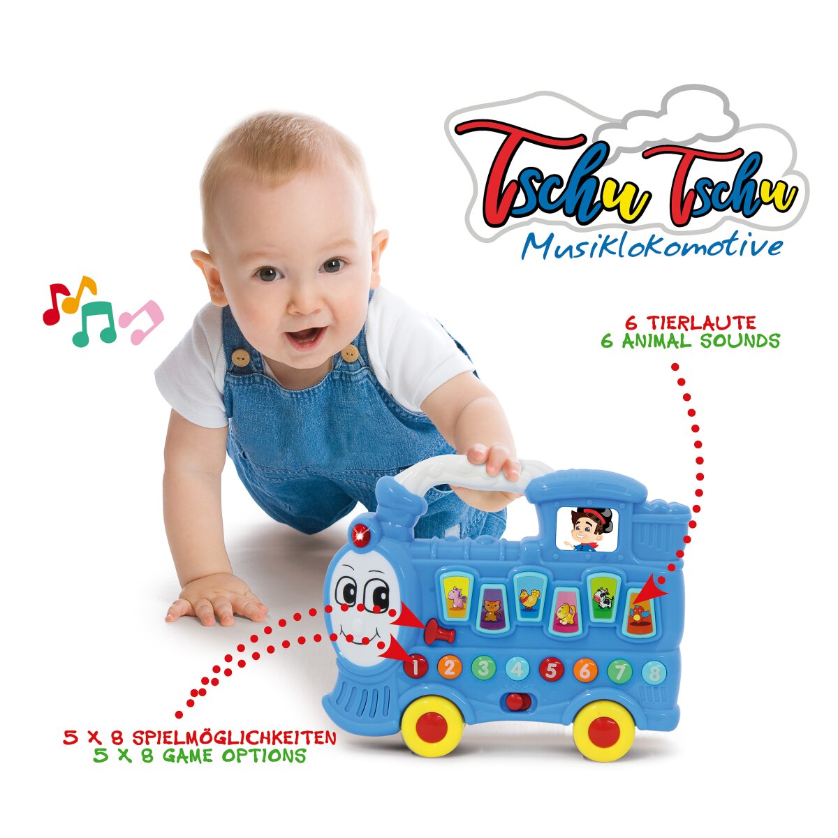 Musiklokomotive Tschu Tschu blau Musiklokomotive Tschu Tschu blau