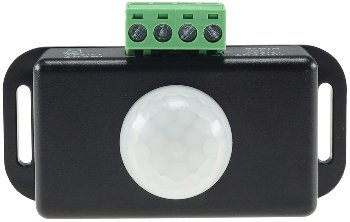 Bewegungsmelder 12-24V=, 6A, IP20, bis 8m Reichweite, 60°, 1-10min