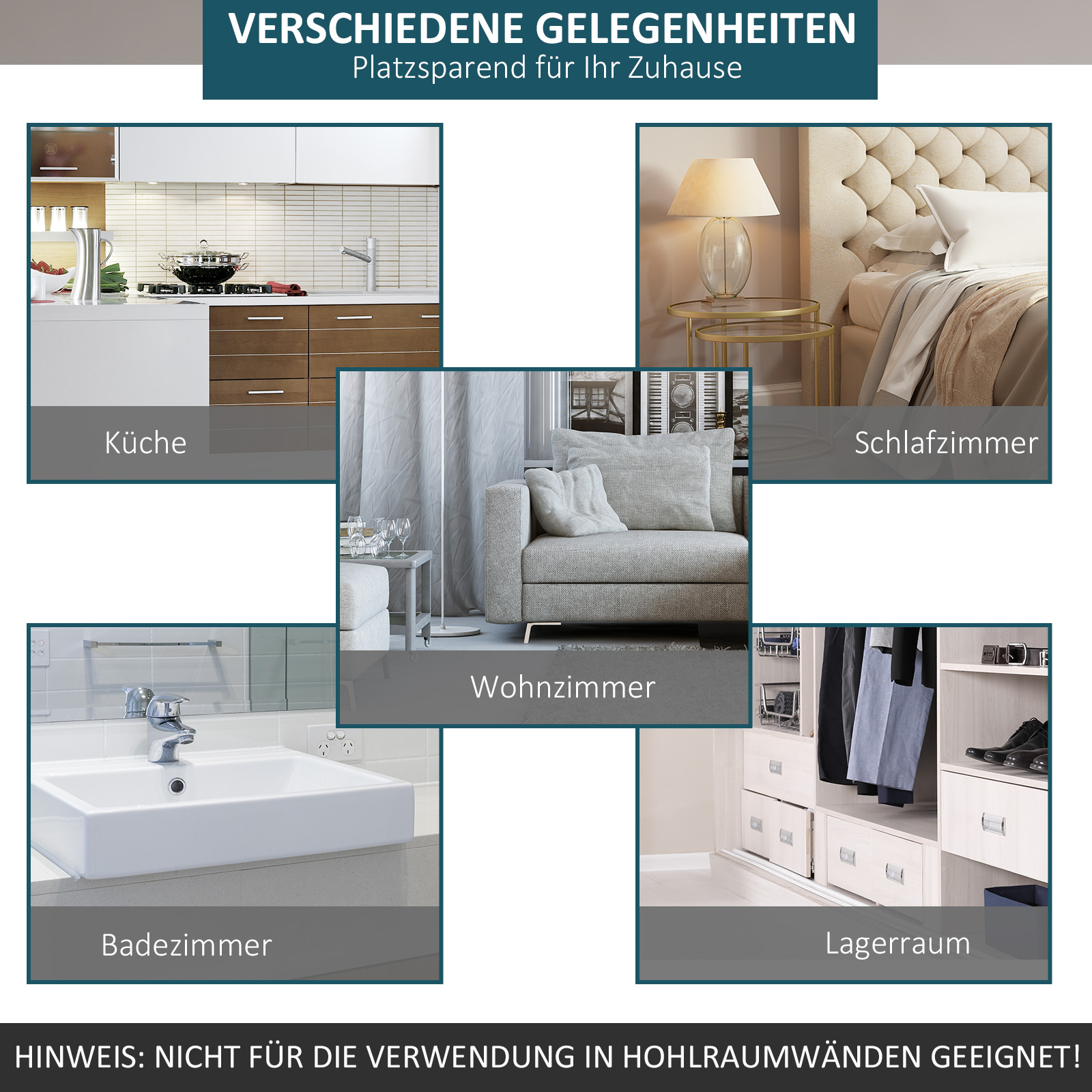 Schiebetür-Kit, rustikales Design, Kohlenstoffstahl, trägt bis zu 100 kg pro Paneel