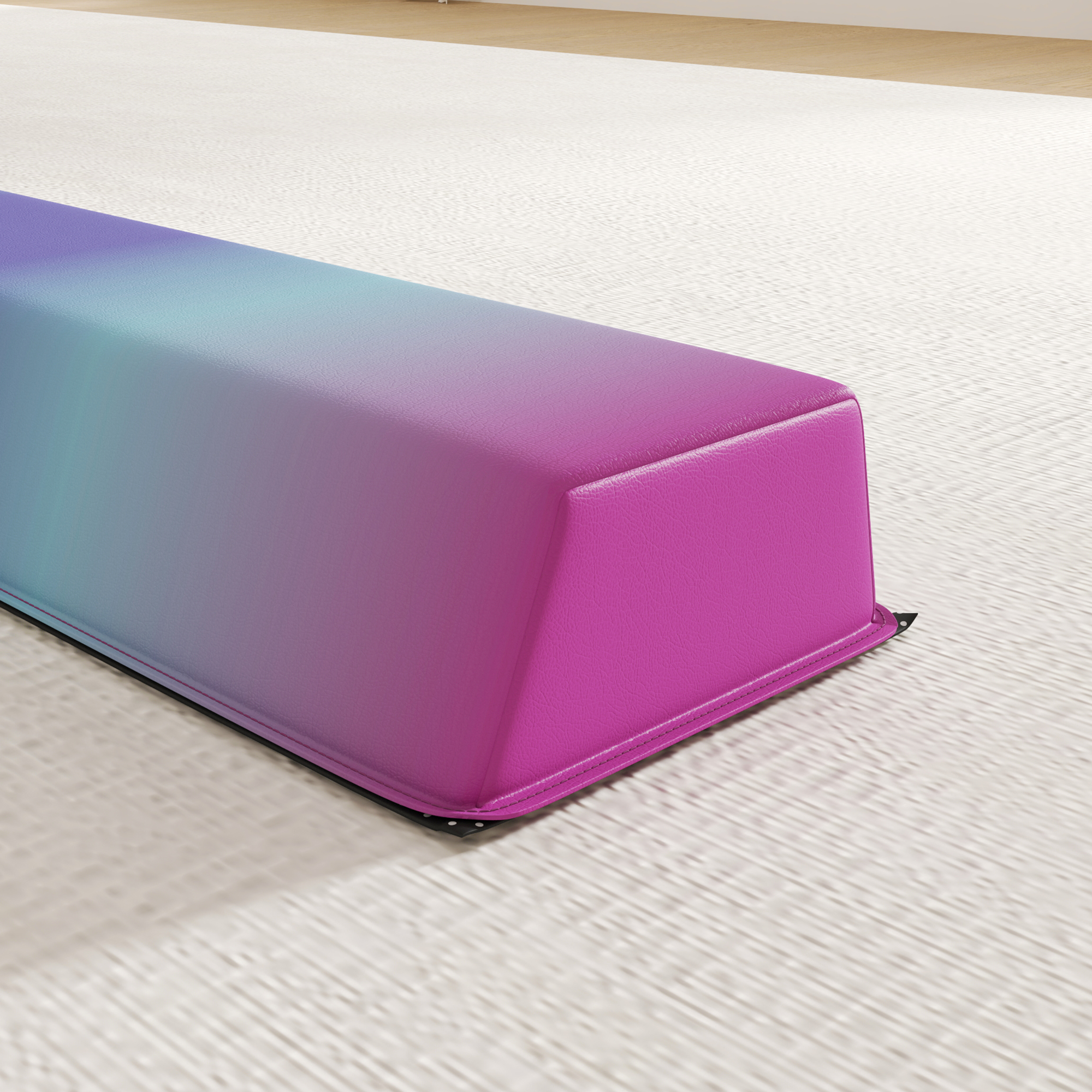 Schwebebalken 2,4 m, faltbar, rutschfester Boden, für 3+ Jahre, bis 80 kg, Mehrfarbig