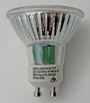 LED Strahler GU10 "H50 COB", 4000k, 460lm, 230V/5W,neutralweiß