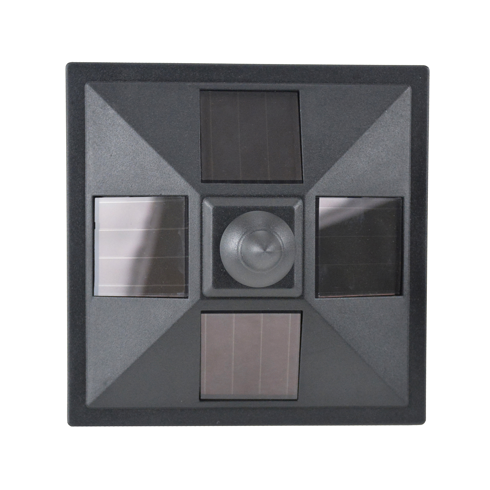 LED Solar Gartenlaterne, Gartenlampe aus Kunststoff 120 cm hoch Stehleuchte IP44, Gartenlampe mit 30 Lumen Lichtsensor Solarlampe mit Erdspieß, Windlicht für Garten Balkon Schwarz