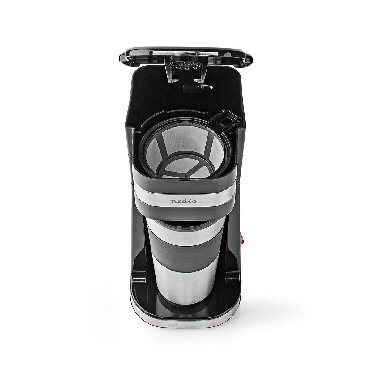 Kaffeemaschine | Filter Kaffee | 0.4 l | 1 Tassen | schwarz / Silber