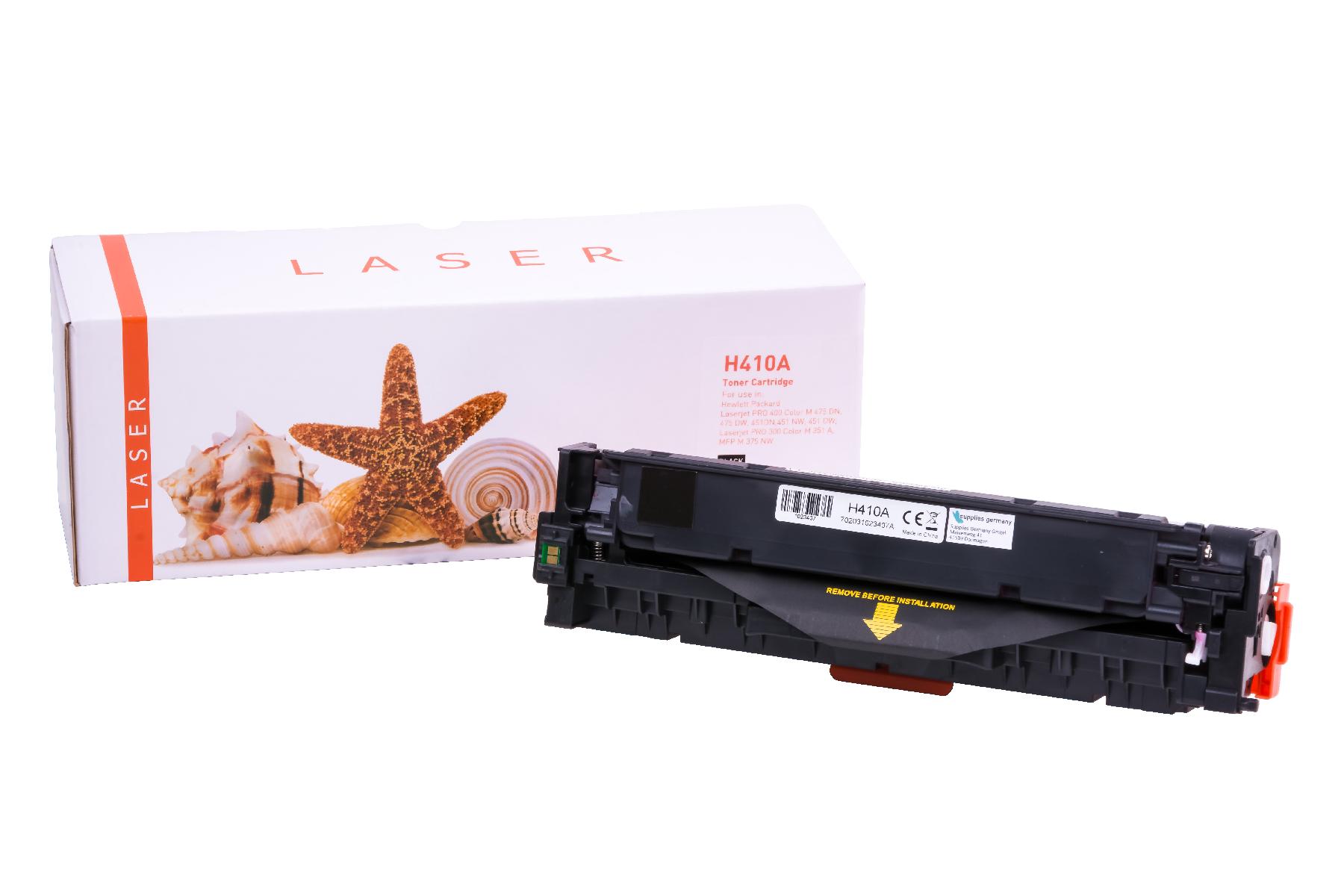 CE410A alternativ Toner black für HP / CE410A / 410A / 2.200 Seiten