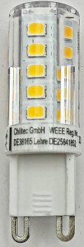 LED Stiftsockel G9, 4W, 330lm, 3000k, 240°, 230V, warmweiß