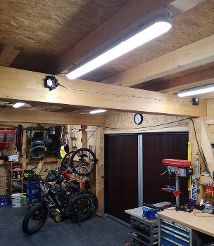 Wand-& Deckenleuchte "HP-63" IP65, 150cm, 56W, 4000k, neutralweiß, 6600 Lumen