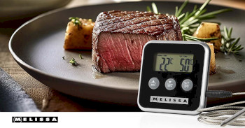 Fleischthermometer | bis zu 250°C | Alarm Timer | LCD Display