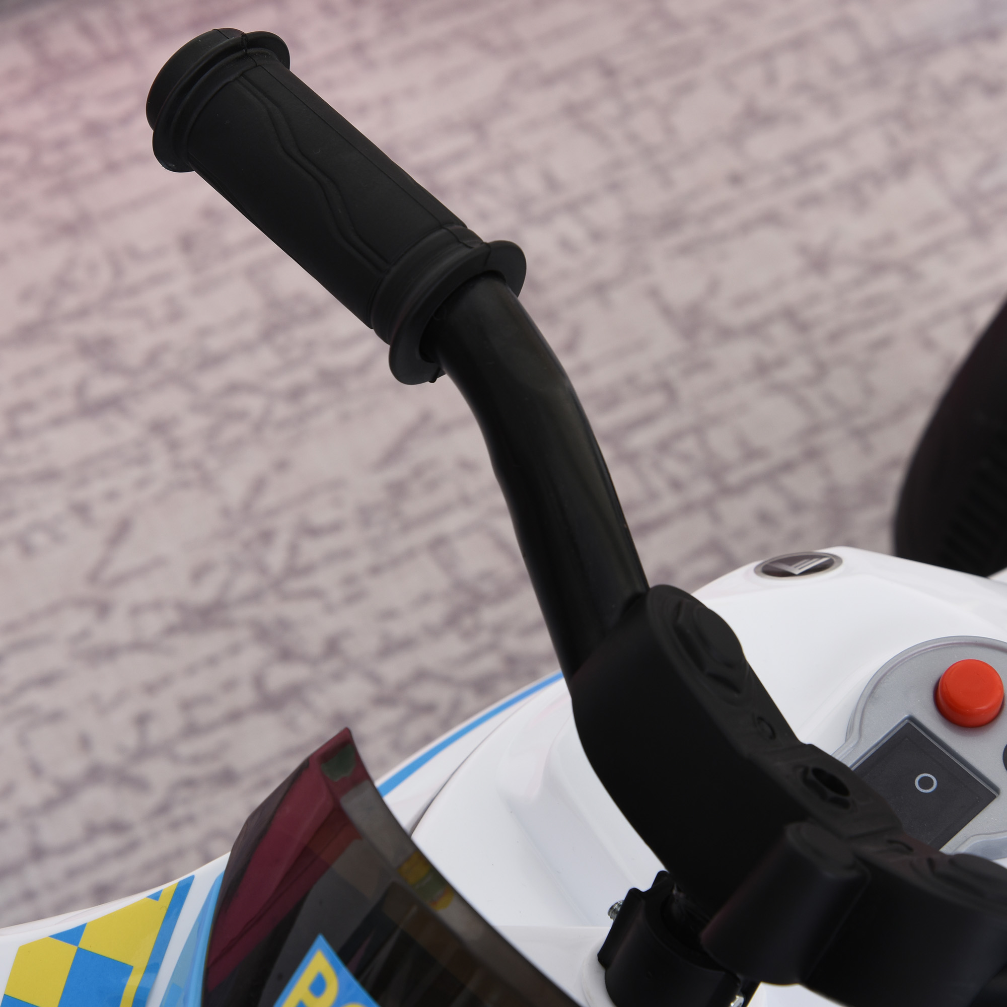 Rutschauto, Rutschfahrzeug mit Musik und Scheinwerfer, Kinderfahrzeug im Rennmotorrad-Design, bis 20kg 18-36 Monate Blau