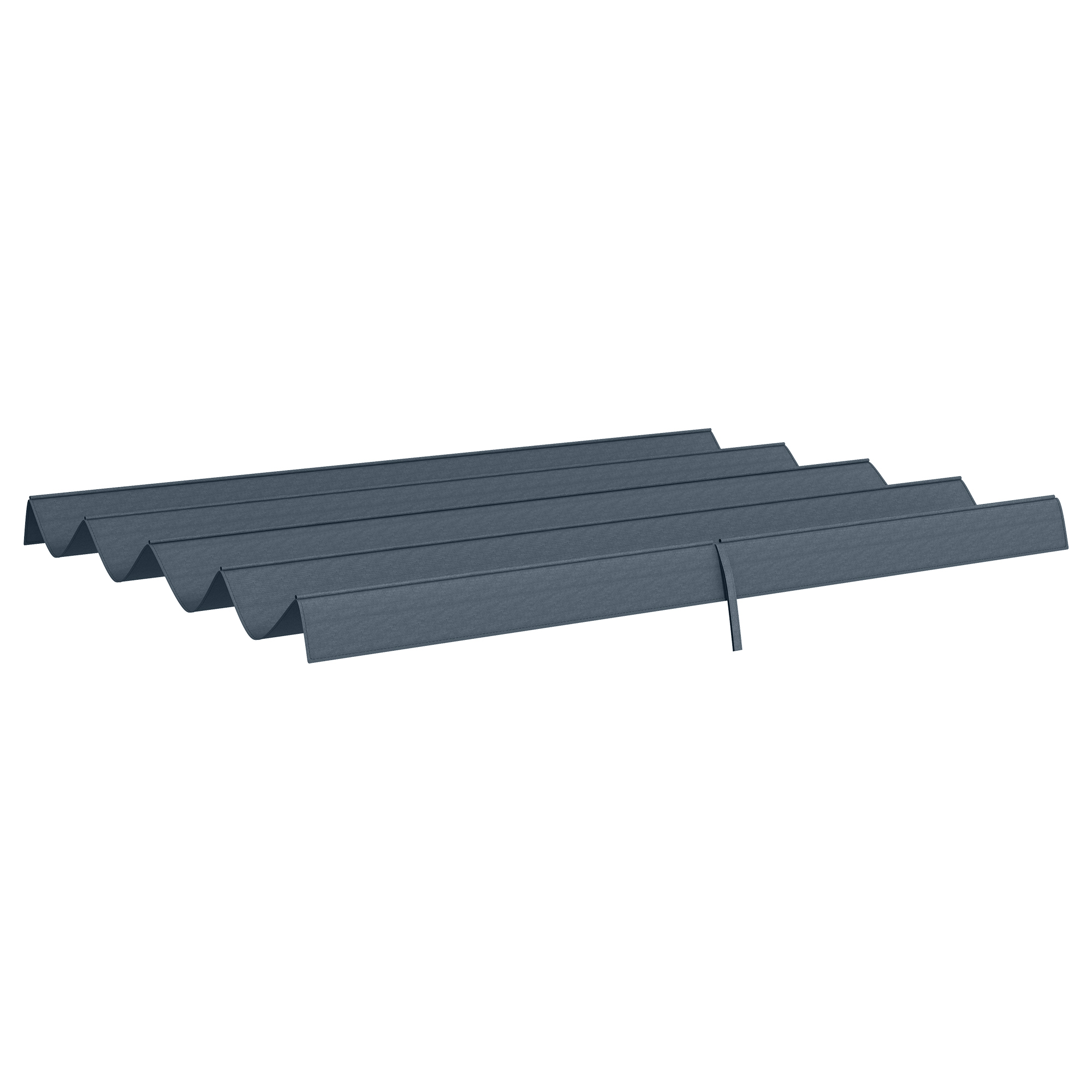 Ersatzdach für 2,85 x 2 m Gartenpavillon, ausziehbar, einfache Montage, Polyester, Dunkelgrau
