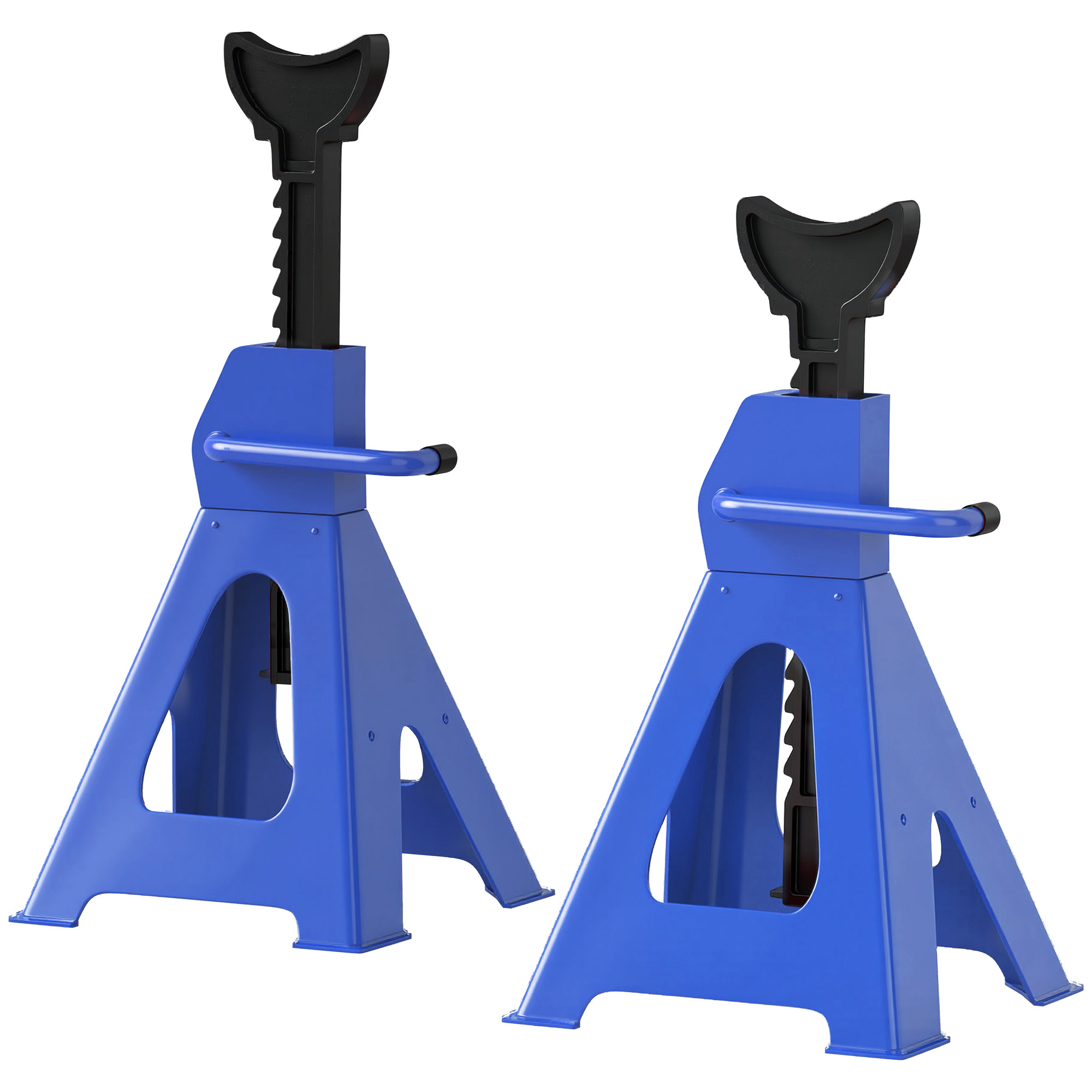 Unterstellbock 3 Tonnen Traglast 2 Stück Stützbock inkl Sicherungssplint 13 stufig Höhenverstellbar 385 mm bis 600 mm Unterstellbock 3 Tonnen Traglast 2 Stück Stützbock inkl Sicherungssplint 13 stufig Höhenverstellbar 385 mm bis 600 mm