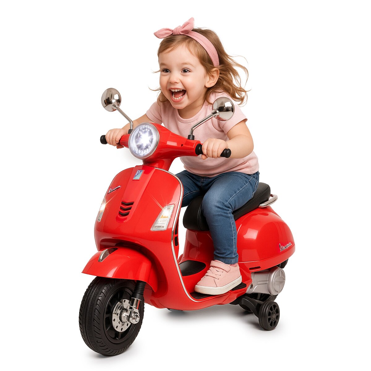 Kinderfahrzeug Vespa GTS 125 rot Li-Power 12.6