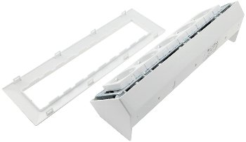 5-fach Steckdosenblock, weiß, 250V~/ 16A, Aufbaumontage