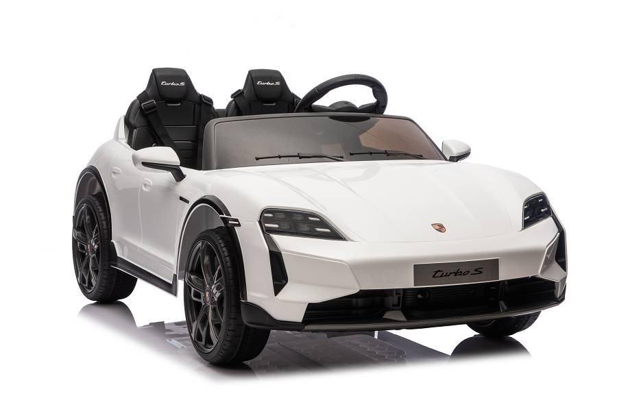 Elektro Kinderfahrzeug „Porsche Taycan Turbo S“ - weiß
