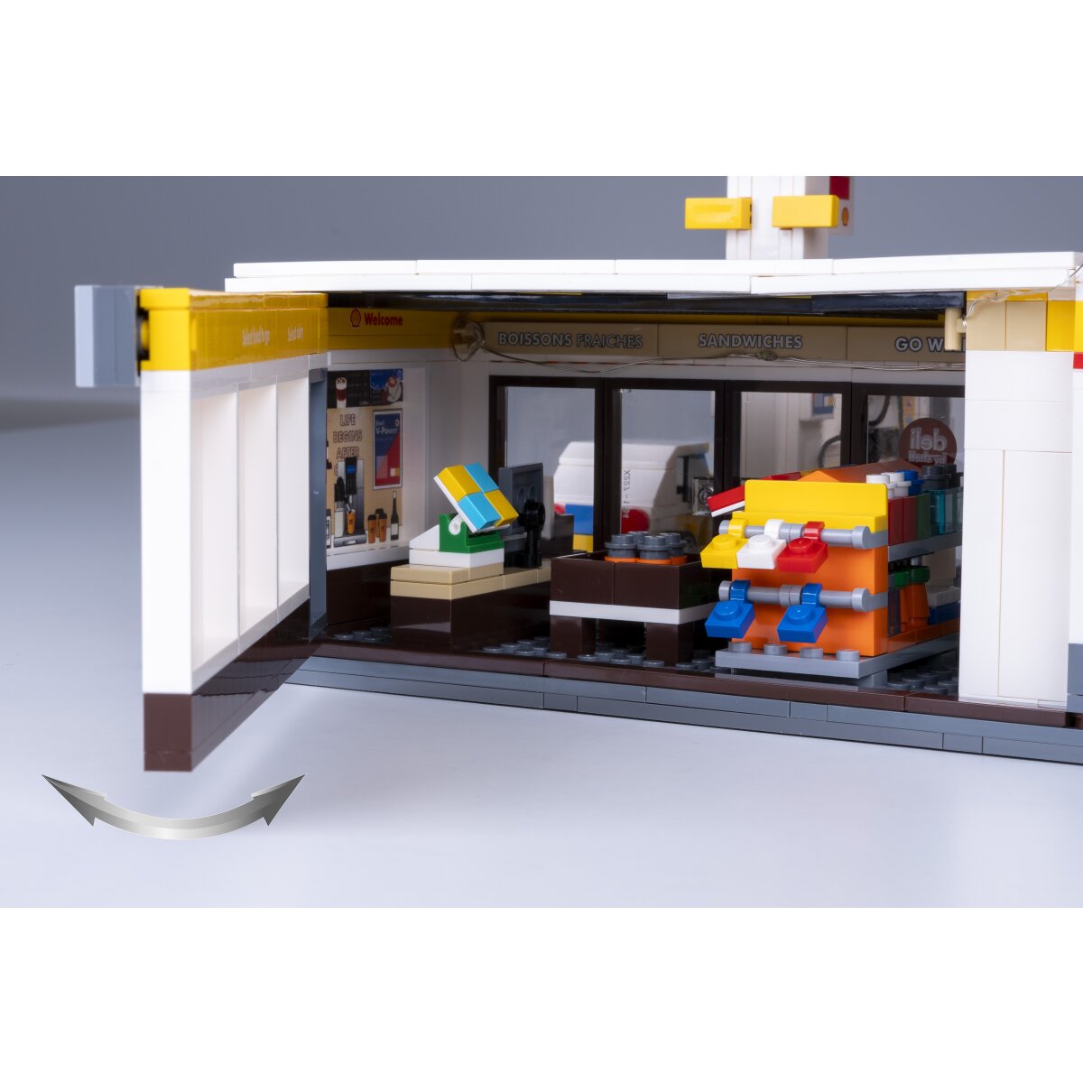 CaDA Shell Tankstelle mit Shop und Waschanlage Bricks