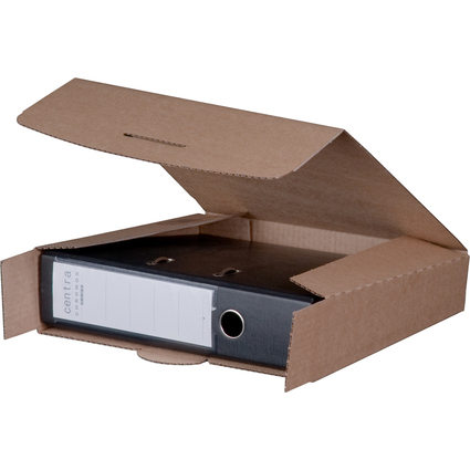 Ordnerversandkarton, 50-80x320x288mm, braun, 1-wellig, VPE20