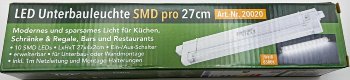 LED Unterbauleuchte "SMD pro" 27cm, 2W, 210lm, 6500k, Licht weiß