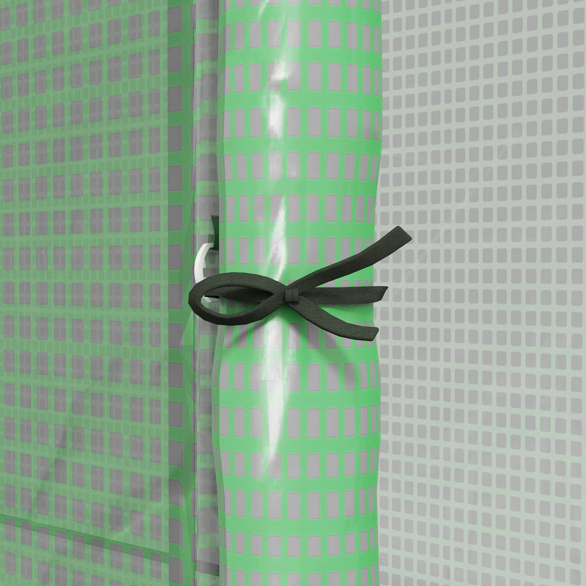 Anlehn-Gewächshaus Frühbeet Treibhaus, aufrollbare Türen, wetterbeständig, 200 cm x 80 cm x 200 cm, Grün