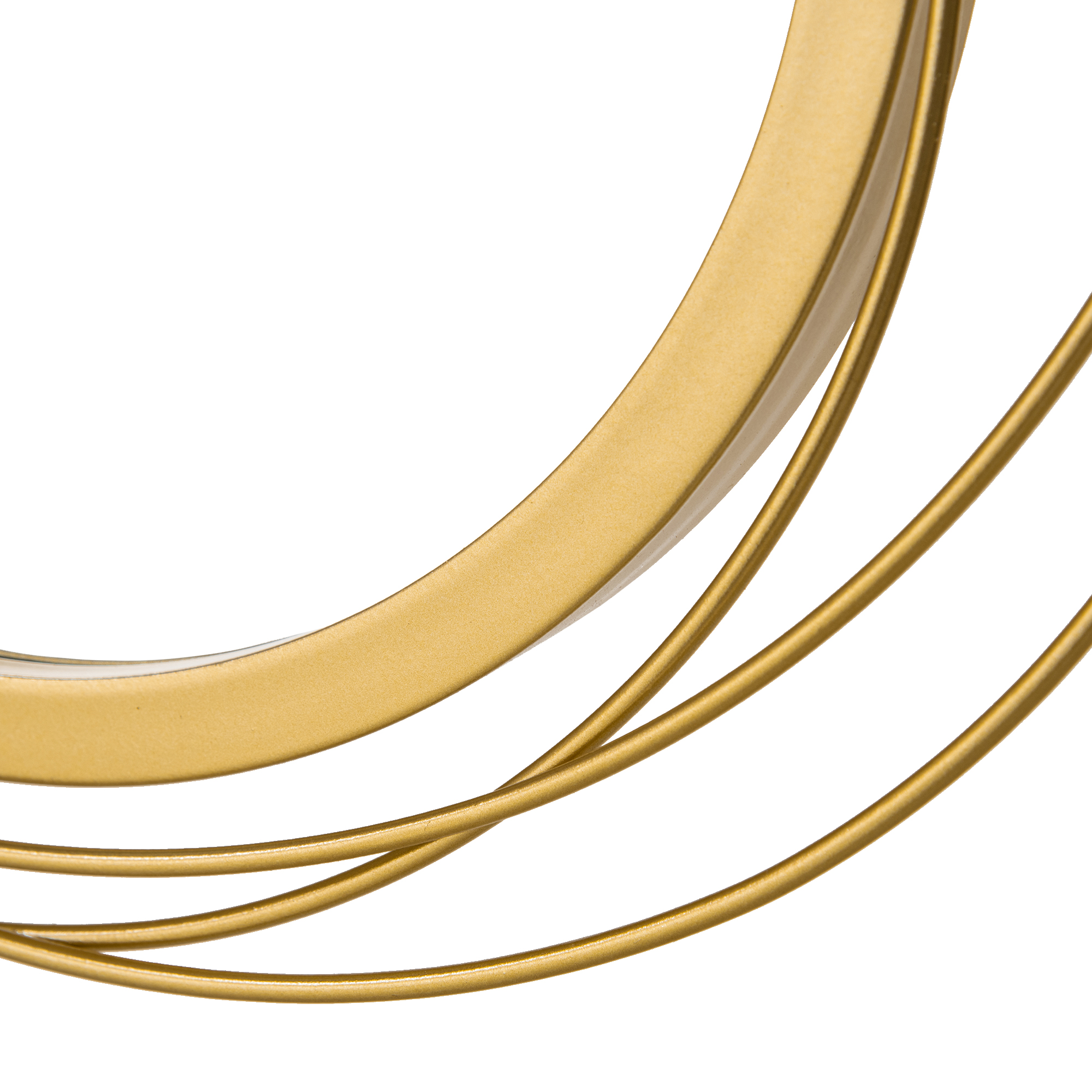 Spiegel-Set für Wanddekoration, Wandschmuck mit 4 runden Spiegeln, Wandspiegel, Flurspiegel,107 x 4 x 56 cm