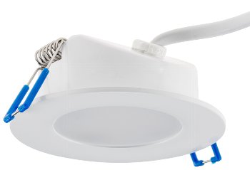 LED-Einbauleuchte "Flat-30 FR-R" 4200K, Ø85x30mm, 5W, 500lm, IP44, rund, weiß