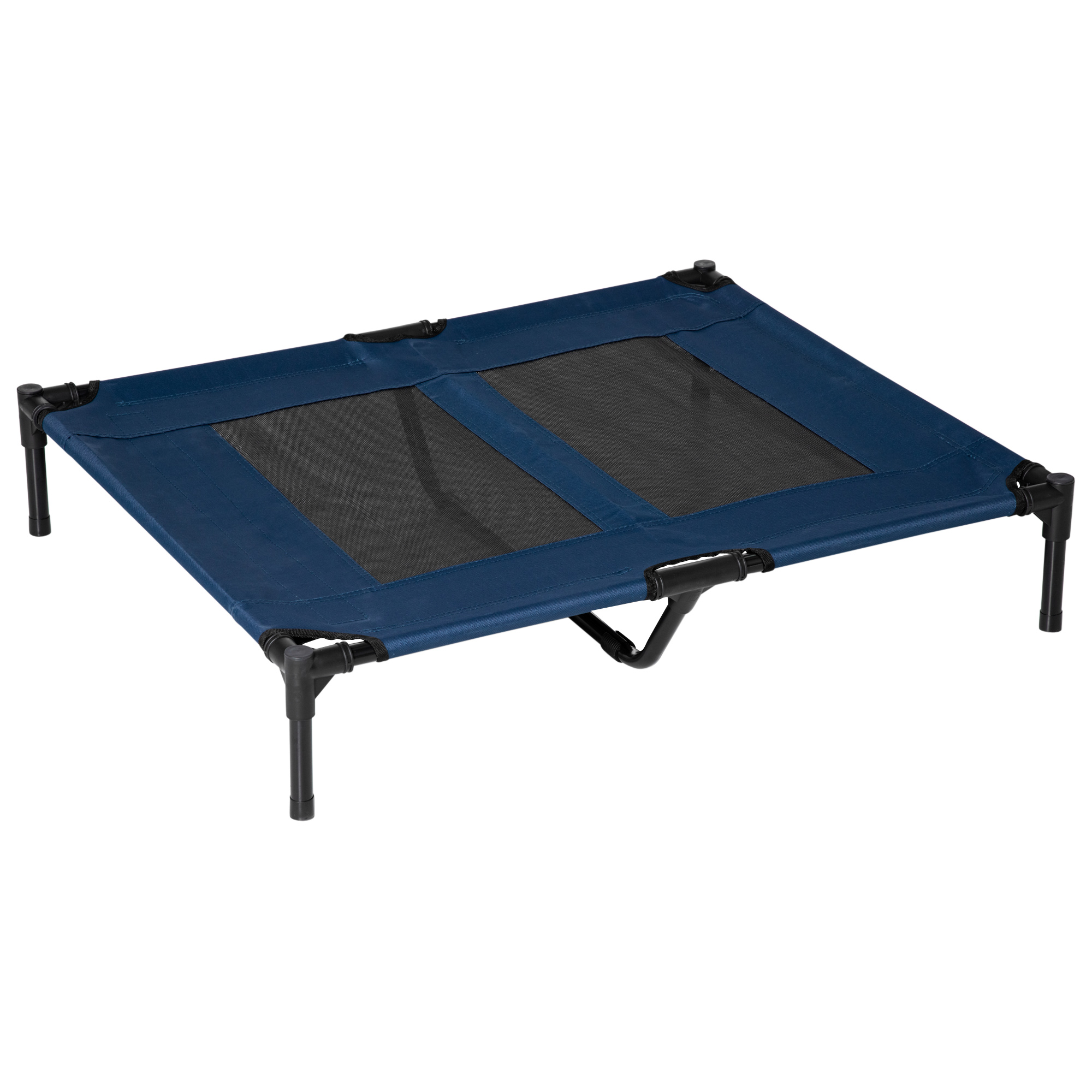 Hundebett Hundeliege Outdoor Katzenbett Haustierbett Schlafplatz Metall 600D Oxford-Gewebe Blau 91,5 x 76,2 x 18 cm Hundebett Hundeliege Outdoor Katzenbett Haustierbett Schlafplatz Metall 600D Oxford-Gewebe Blau 91,5 x 76,2 x 18 cm
