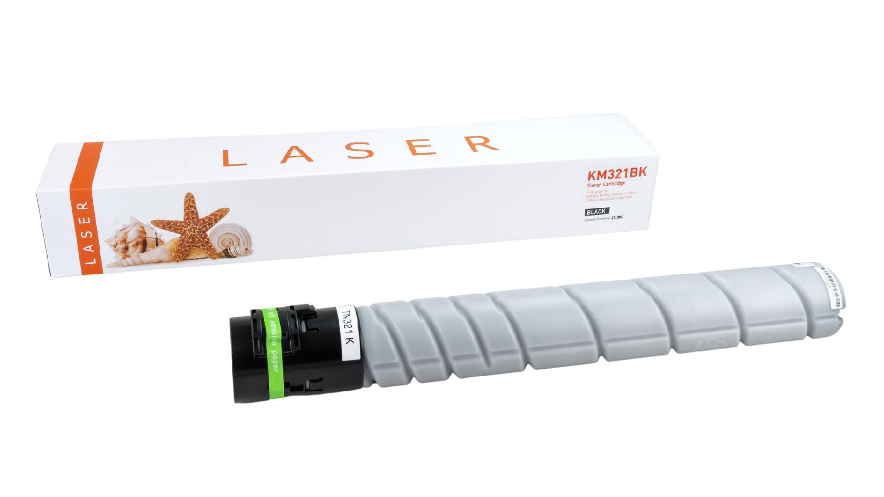 TN321BK / black / Toner f. Konica Minolta / A33K150 / TN321BK TN321BK / black / Toner f. Konica Minolta / A33K150 / TN321BK