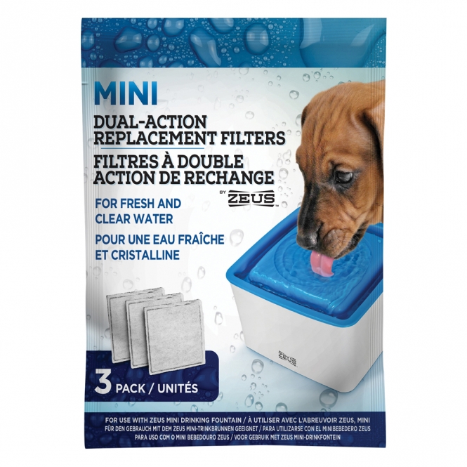 3er-Filterpack für Zeus Mini-Trinkbrunnen 3er-Filterpack für Zeus Mini-Trinkbrunnen