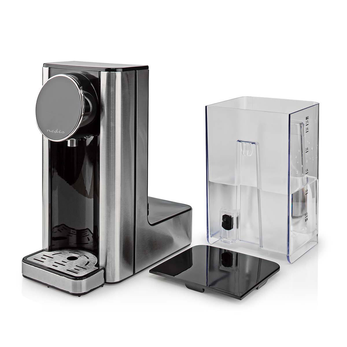 Heißwasserspender | 2600 W | 2.7 l | Aluminium / schwarz