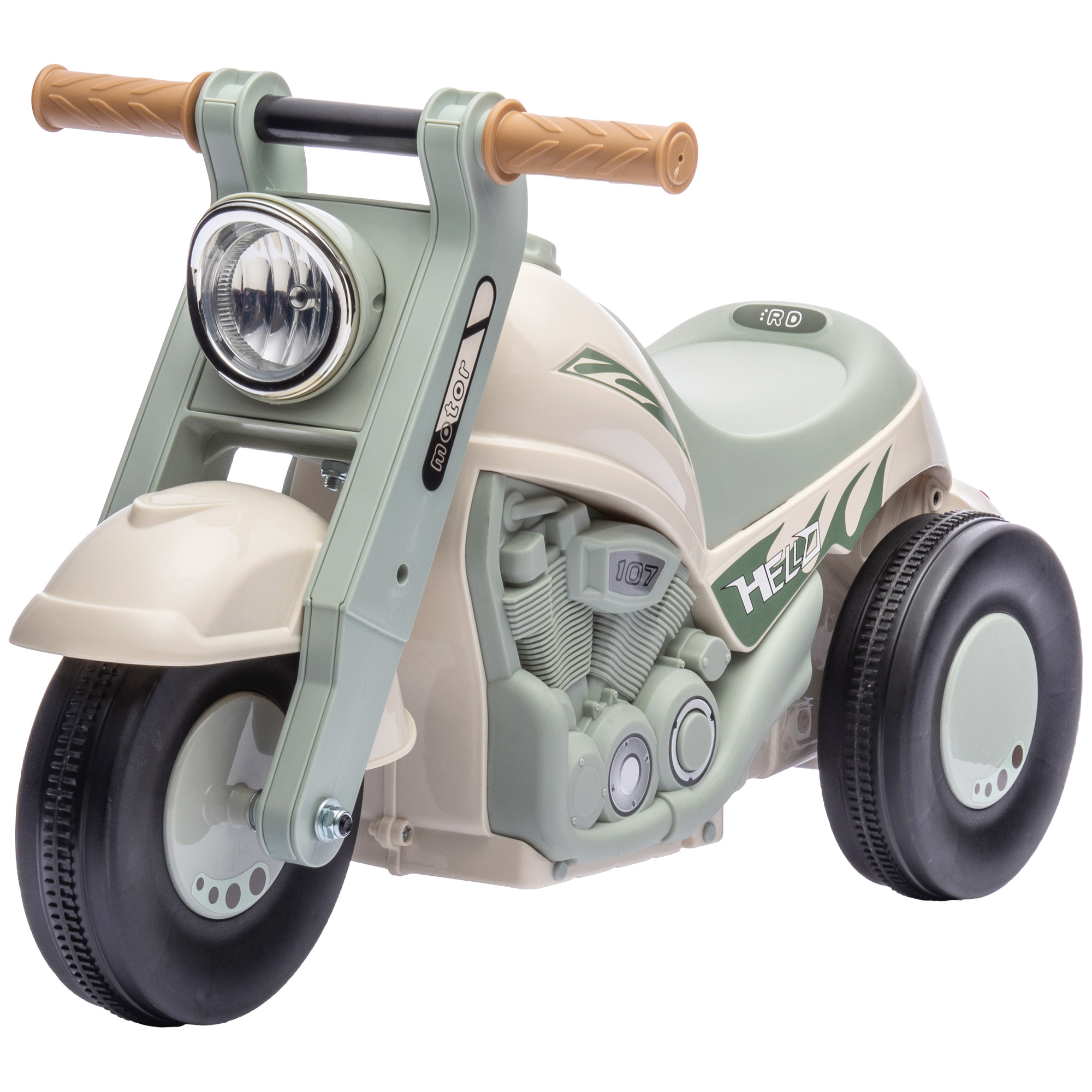 Rutschauto, Motorrad-Design, Musik und Seifenblasen, für 2-5 Jahre, Cremeweiß Rutschauto, Motorrad-Design, Musik und Seifenblasen, für 2-5 Jahre, Cremeweiß