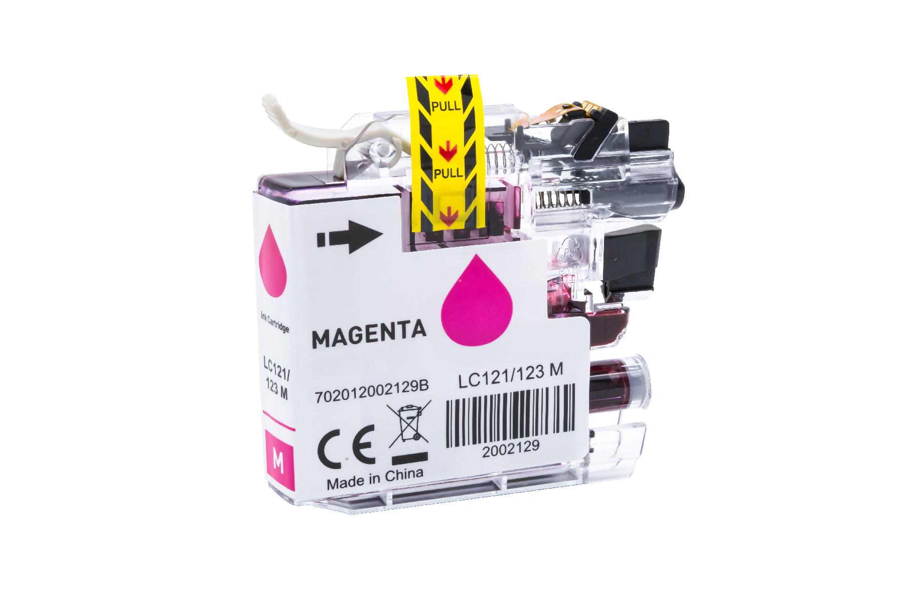 LC121/123XLM alternativ Tinte magenta für Brother / LC123M / 10ml LC121/123XLM alternativ Tinte magenta für Brother / LC123M / 10ml