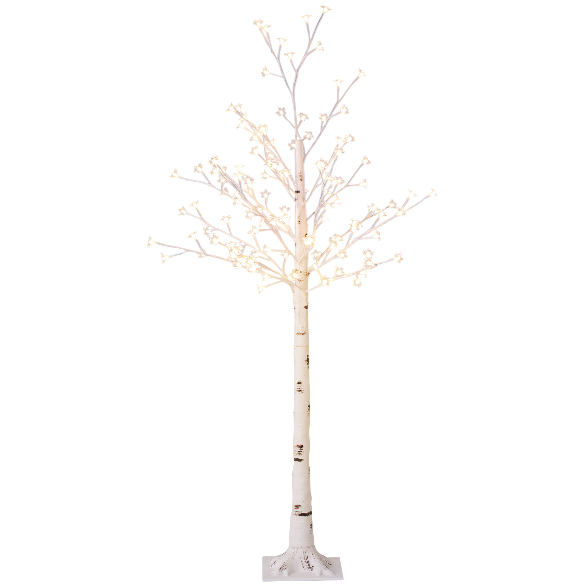 Kunstbaum, Kunst Kirschblütenbaum, mit 120 LEDs, 3 Helligkeitsstufen, warmweiß, realistische Rinde, 21 x 21 x 150 cm Kunstbaum, Kunst Kirschblütenbaum, mit 120 LEDs, 3 Helligkeitsstufen, warmweiß, realistische Rinde, 21 x 21 x 150 cm