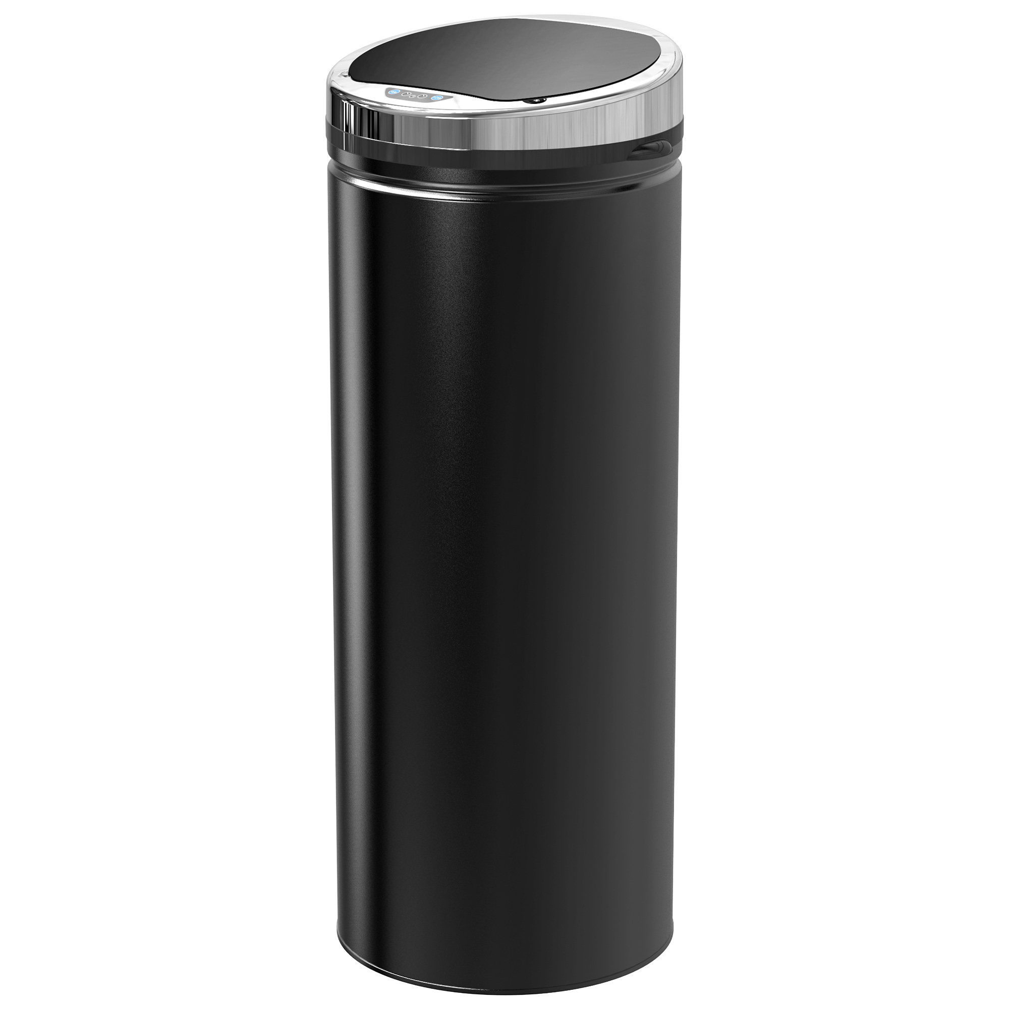 Abfalleimer mit Bewegungssensor, rostfreier Stahl, 30,5 cm x 30,5 cm x 81,5 cm, Schwarz Abfalleimer mit Bewegungssensor, rostfreier Stahl, 30,5 cm x 30,5 cm x 81,5 cm, Schwarz