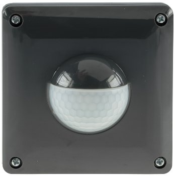 Unterputz PIR Bewegungsmelder 190° IP65, 2 & 3 - Draht Technik, anthrazit