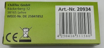 LED-Trafo "CT-12E-V2", 0,5-12W eckig, Ein 220-240V, Aus 12V= Konstantspannung