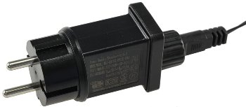 LED Aussen-Lichterkette "CT-ALK100" 10m / warmweiß, Kabel schwarz, IP44, 100 LEDs