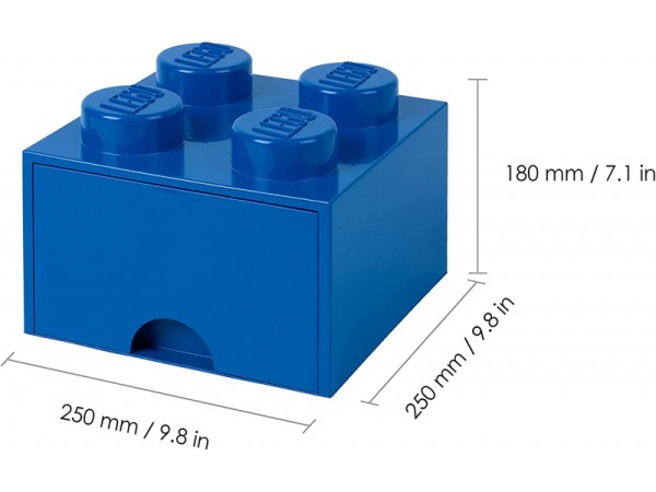 LEGO Storage Brick Schublade 4 BLAU (40051731)