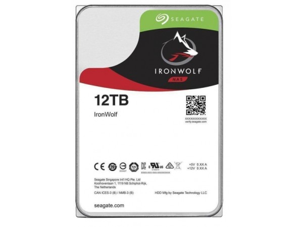 Seagate NAS HDD IronWolf - 3.5 Zoll - 12000 GB - 7200 RPM ST12000VN0008