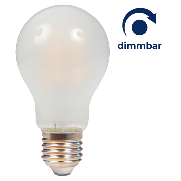 LED Filament Glühlampe McShine ''Filed'', E27, 7W, 820 lm, warmweiß, dimmbar, matt