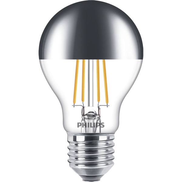 LED-Glühbirne Philips ''Value'', Kopfspiegellampe, E27,7,2W, 2700K, 650lm, dimmbar